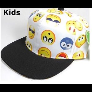 Kids Emoji Panel Snap Back Hat